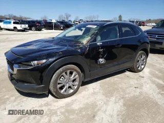 2023 Mazda CX-30 2.5 S Premium Package with VIN 3MVDMBDM0PM536225, listed as a Copart auction lot 48455505 with 29,617 mi miles and Salvage Title. Bid and sale history available at carsss.com. Image 1.