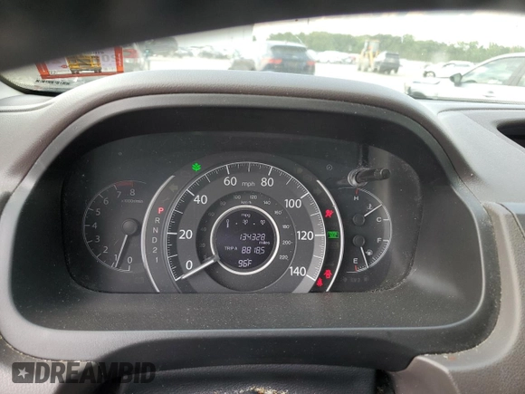 2013 Honda CR-V EX-L with VIN 5J6RM4H77DL041924, listed as a Copart auction lot 63707845 with 134,328 mi miles and Salvage title. Bid and sale history available at DreamBid. Image 9.