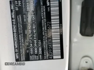 2020 Mercedes-Benz GLS 450 with VIN 4JGFF5KE3LA075672, listed as a Copart auction lot 41018854 with 57,006 mi miles and . Bid and sale history available at DreamBid. Image 13.