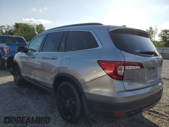 2021 Honda Pilot Special Edition with VIN 5FNYF5H22MB010962, listed as a Copart auction lot 56402185 with 44,810 mi miles and Salvage title. Bid and sale history available at DreamBid. Image 2.