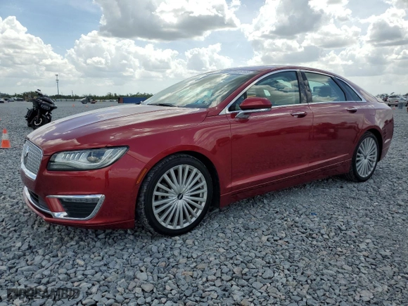 2017 Lincoln MKZ Reserve with VIN 3LN6L5F97HR624664, listed as a Copart auction lot 51876765 with 81,285 mi miles and Salvage Title. Bid and sale history available at carsss.com. Image 1.