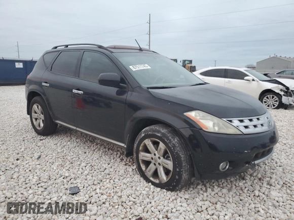 2007 Nissan Murano SL with VIN JN8AZ08TX7W528391, listed as a Copart auction lot 52120565 with Not provided miles and Salvage title. Bid and sale history available at DreamBid. Image 4.