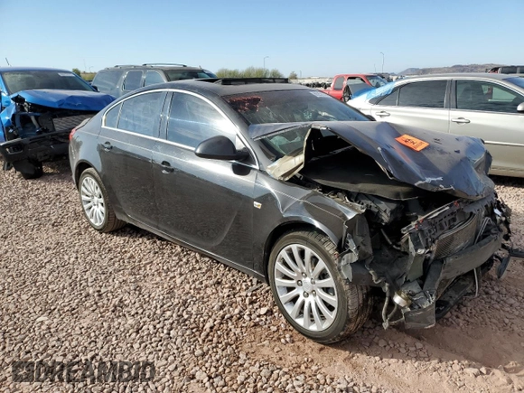 2011 Buick Regal CXL RL6 with VIN W04GU5GC5B1007565, listed as a Copart auction lot 89257555 with 110,632 mi miles and Salvage Title. Bid and sale history available at carsss.com. Image 4.