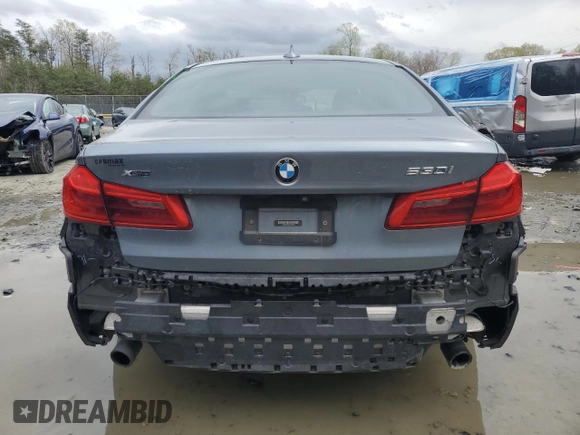 2018 BMW 5 Series 530i xDrive with VIN WBAJA7C5XJG908060, listed as a Copart auction lot 51573415 with 78,918 mi miles and Salvage title. Bid and sale history available at DreamBid. Image 6.