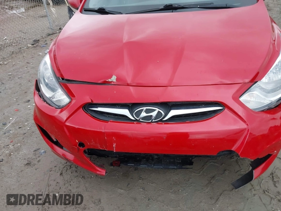 2013 Hyundai Accent GLS with VIN KMHCU4AE7DU461600, listed as a IAAI auction lot 42019159 with 53,452 mi miles. Bid and sale history available at carsss.com. Image 6.