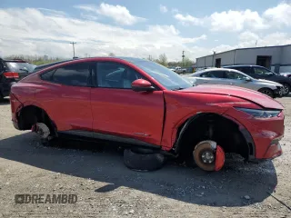 2021 Ford Mustang Mach-E Premium with VIN 3FMTK3SU5MMA08036, listed as a Copart auction lot 54917525 with 45,696 mi miles and Salvage Title. Bid and sale history available at DreamBid. Image 4.