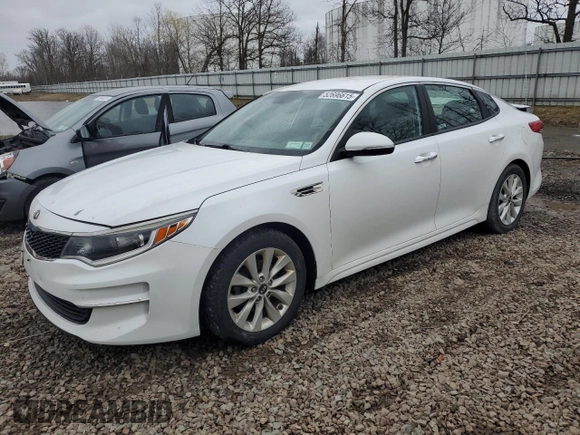 2016 Kia Optima LX with VIN 5XXGT4L3XGG009395, listed as a Copart auction lot 52696615 with 115,780 mi miles and Salvage title. Bid and sale history available at DreamBid. Image 1.