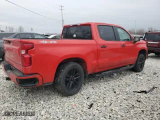 2021 Chevrolet Silverado 1500 Custom with VIN 1GCUYBEF5MZ126035, listed as a Copart auction lot 84873734 with 0 mi miles and Salvage Title. Bid and sale history available at carsss.com. Image 3.