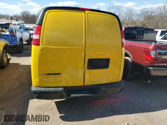2021 Chevrolet Express Cargo with VIN 1GCWGAFP5M1167034, listed as a Copart auction lot 42161135 with 180,713 mi miles and Clean title. Bid and sale history available at DreamBid. Image 6.