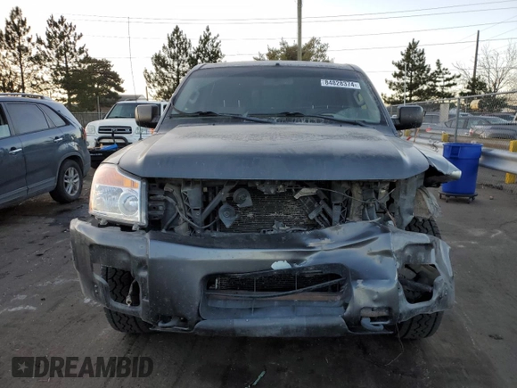 2012 Nissan Titan S with VIN 1N6AA0EC0CN325059, listed as a Copart auction lot 84828374 with 148,856 mi miles and Salvage Title. Bid and sale history available at carsss.com. Image 5.