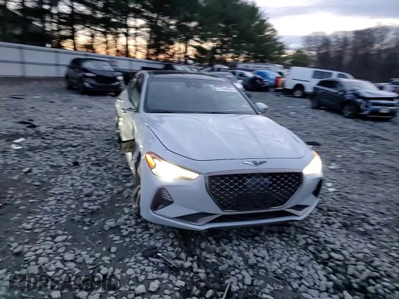 2019 Genesis G70 Advanced with VIN KMTG44LA7KU021455, listed as a Copart auction lot 87048564 with 94,429 mi miles and Salvage title. Bid and sale history available at DreamBid. Image 11.
