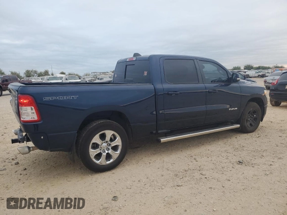 2022 Ram 1500 Big Horn with VIN 1C6RREMT0NN475485, listed as a Copart auction lot 78868054 with 52,306 mi miles and Salvage Title. Bid and sale history available at carsss.com. Image 3.