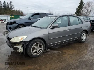 2004 Honda Civic LX with VIN 2HGES16614H939128, listed as a Copart auction lot 46576465 with 187,153 mi miles and Clean Title. Bid and sale history available at carsss.com. Image 1.