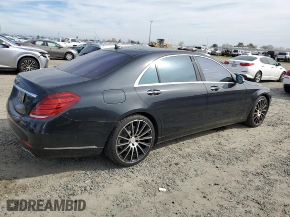 2014 Mercedes-Benz S-Class S 550 with VIN WDDUG8CB9EA028315, listed as a Copart auction lot 47206375 with 86,110 mi miles and Salvage Title. Bid and sale history available at carsss.com. Image 3.