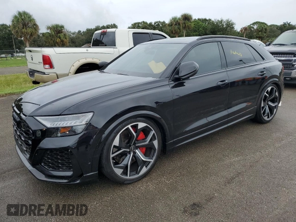 2021 Audi RS Q8 z VIN WU1ARBF11MD029420, wystawiony jako Copart lot #73844124 z przebiegiem Nie podano mil oraz Nie do naprawy. Historia ofert i sprzedaży dostępna na DreamBid. Obrazek 1.