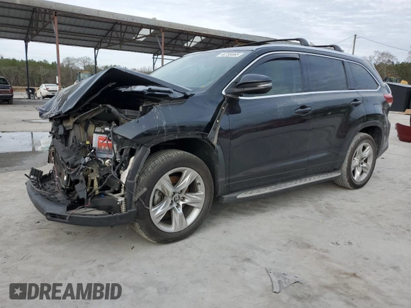 2018 Toyota Highlander Limited with VIN 5TDYZRFH7JS239666, listed as a Copart auction lot 44755665 with 61,232 mi miles and Salvage title. Bid and sale history available at DreamBid. Image 1.