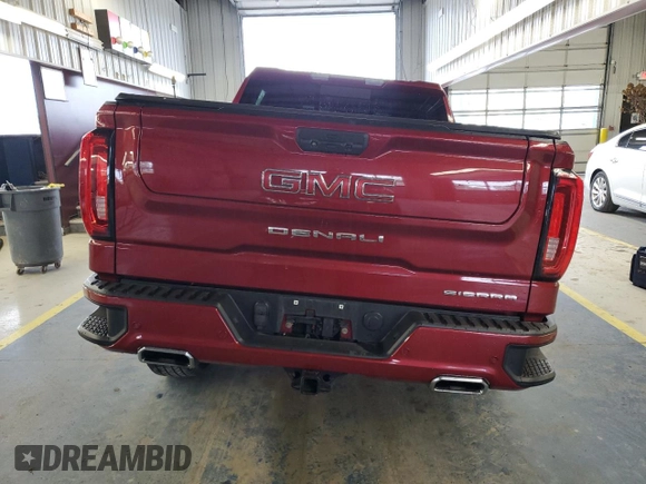 2020 GMC Sierra 1500 Denali with VIN 1GTU9FED3LZ324811, listed as a Copart auction lot 57488515 with 79,018 mi miles and Salvage title. Bid and sale history available at DreamBid. Image 6.