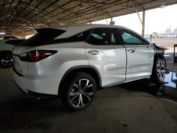 2022 Lexus RX with VIN 2T2HZMAA8NC244964, listed as a Copart auction lot 87417614 with 7,735 mi miles and Salvage Title. Bid and sale history available at carsss.com. Image 3.