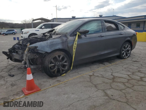 2015 Chrysler 200 S with VIN 1C3CCCDG9FN665153, listed as a Copart auction lot 50891885 with Not Provided miles and Salvage Title. Bid and sale history available at carsss.com. Image 1.