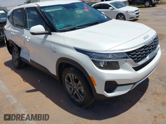2023 Kia Seltos LX with VIN KNDEPCAA7P7367893, listed as a IAAI auction lot 42184883 with 21,993 mi miles and . Bid and sale history available at DreamBid. Image 1.