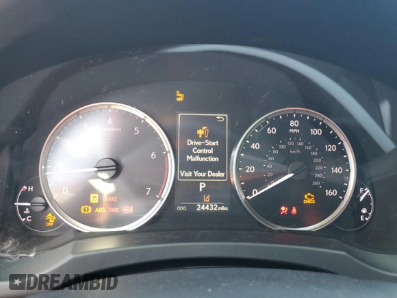 2021 Lexus IS 300 with VIN JTHAA1D22M5115970, listed as a Copart auction lot 44426264 with 24,432 mi miles and Non repairable. Bid and sale history available at DreamBid. Image 9.