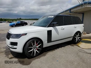 2018 Land Rover Range Rover HSE z VIN SALGS2SV6JA502187, wystawiony jako Copart lot #55225665 z przebiegiem 42 880 mil mil oraz Szkoda całkowita • Salvage title. Historia ofert i sprzedaży dostępna na DreamBid. Obrazek 1.