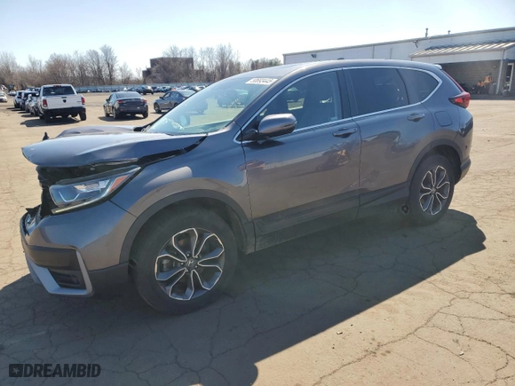 2021 Honda CR-V EX-L with VIN 2HKRW2H87MH621904, listed as a Copart auction lot 50693445 with 46,111 mi miles and Salvage Title. Bid and sale history available at carsss.com. Image 1.