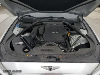 2017 Genesis G80 3.8L with VIN KMHGN4JEXHU167192, listed as a Copart auction lot 64450104 with 95,268 mi miles and Salvage Title. Bid and sale history available at carsss.com. Image 11.