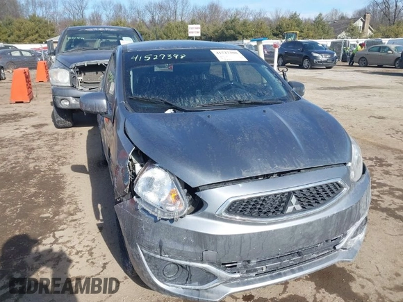 2019 Mitsubishi Mirage ES z VIN ML32A3HJ9KH012935, wystawiony jako IAAI lot #41527398 z przebiegiem 82 413 mil mil oraz . Historia ofert i sprzedaży dostępna na DreamBid. Obrazek 1.