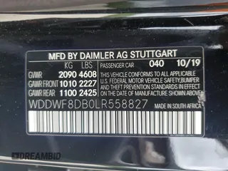 2020 Mercedes-Benz C 300 с VIN WDDWF8DB0LR558827, выставлен на аукционе Copart как лот 61656885 с пробегом 76 117 миль миль и Чистый • Clean title. История ставок и продаж доступна на DreamBid. Изображение 12.