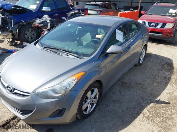 2013 Hyundai Elantra GLS PZEV with VIN 5NPDH4AE6DH357199, listed as a IAAI auction lot 41788694 with 161,467 mi miles. Bid and sale history available at carsss.com. Image 2.