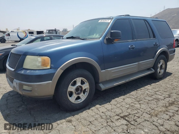 2003 Ford Expedition Eddie Bauer with VIN 1FMRU17W73LC44240, listed as a Copart auction lot 58763475 with 269,202 mi miles and Salvage title. Bid and sale history available at DreamBid. Image 1.