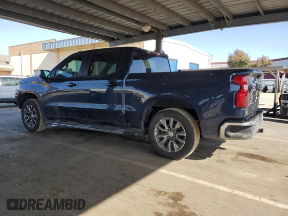 2022 Chevrolet Silverado 1500 LT with VIN 1GCUYDED5NZ218256, listed as a Copart auction lot 52565255 with 87,481 mi miles and Salvage Title. Bid and sale history available at DreamBid. Image 2.