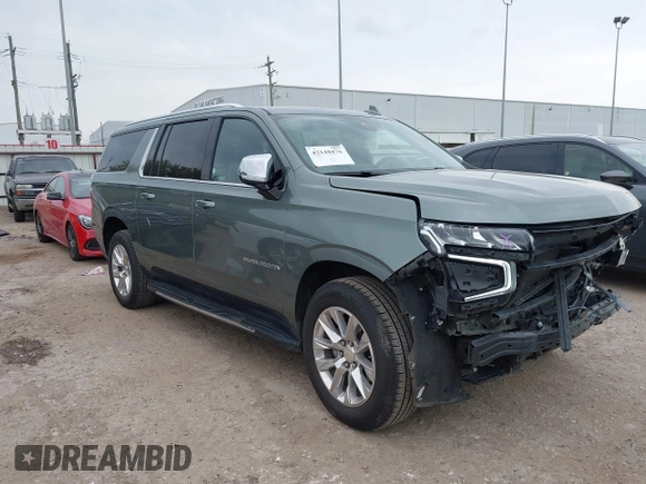 2023 Chevrolet Suburban Premier z VIN 1GNSCFKD8PR362870, wystawiony jako IAAI lot #42148476 z przebiegiem 54 983 mil mil oraz . Historia ofert i sprzedaży dostępna na DreamBid. Obrazek 1.