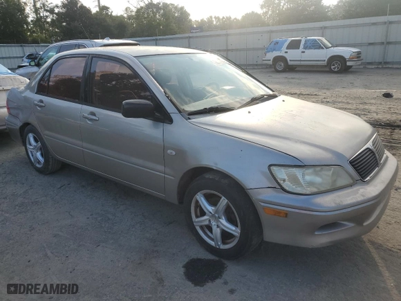 2002 Mitsubishi Lancer ES with VIN JA3AJ26E42U029589, listed as a Copart auction lot 80250264 with 215,276 mi miles and Salvage Title. Bid and sale history available at carsss.com. Image 4.