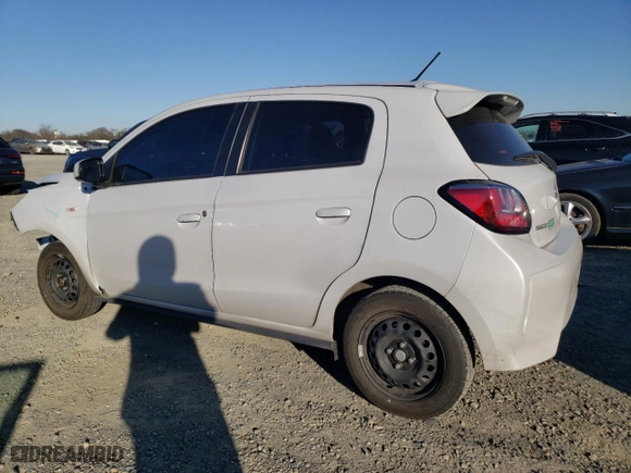 2023 Mitsubishi Mirage ES with VIN ML32AUHJ6PH001744, listed as a Copart auction lot 89212575 with 36,556 mi miles and Salvage Title. Bid and sale history available at carsss.com. Image 2.