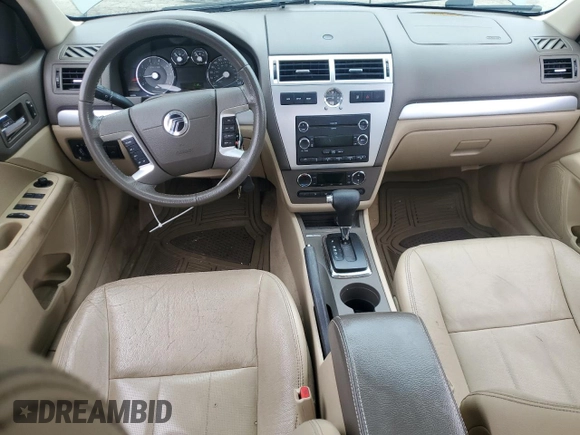 2008 Mercury Milan Premier with VIN 3MEHM08168R627378, listed as a Copart auction lot 59751325 with 102,795 mi miles and Salvage title. Bid and sale history available at DreamBid. Image 8.