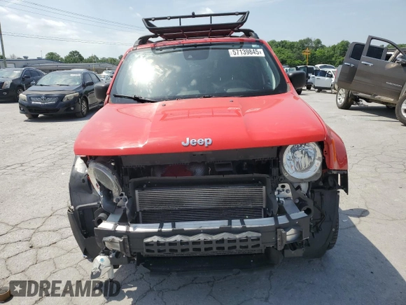 2021 Jeep Renegade Sport z VIN ZACNJDAB6MPM31904, wystawiony jako Copart lot #57139845 z przebiegiem 59 286 mil mil oraz Szkoda całkowita • Salvage title. Historia ofert i sprzedaży dostępna na DreamBid. Obrazek 5.