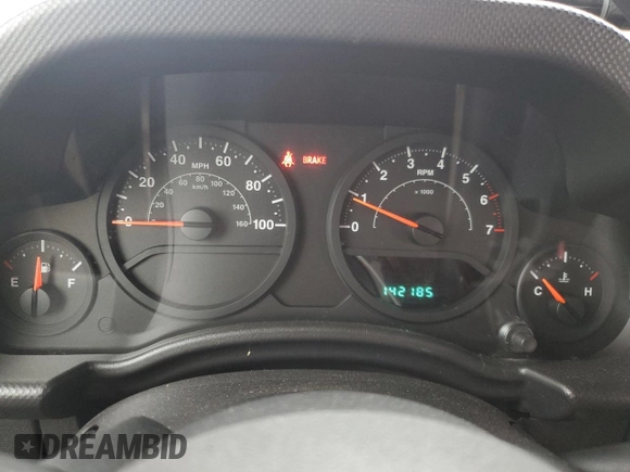 2008 Jeep Wrangler X with VIN 1J4FA24188L624865, listed as a Copart auction lot 55326885 with 142,185 mi miles and Clean Title. Bid and sale history available at DreamBid. Image 9.