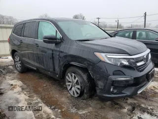 2022 Honda Pilot EX-L with VIN 5FNYF6H52NB009313, listed as a Copart auction lot 44105495 with 67,254 mi miles and Salvage Title. Bid and sale history available at carsss.com. Image 4.