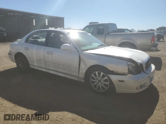 2004 Hyundai Sonata GLS with VIN KMHWF35H64A074656, listed as a Copart auction lot 47473725 with 202,613 mi miles and Salvage Title. Bid and sale history available at carsss.com. Image 4.