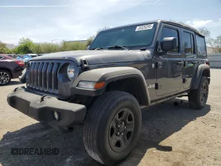 2018 Jeep Wrangler Unlimited Sport with VIN 1C4HJXDG3JW281306, listed as a Copart auction lot 55326295 with 106,629 mi miles and Salvage title. Bid and sale history available at DreamBid. Image 1.