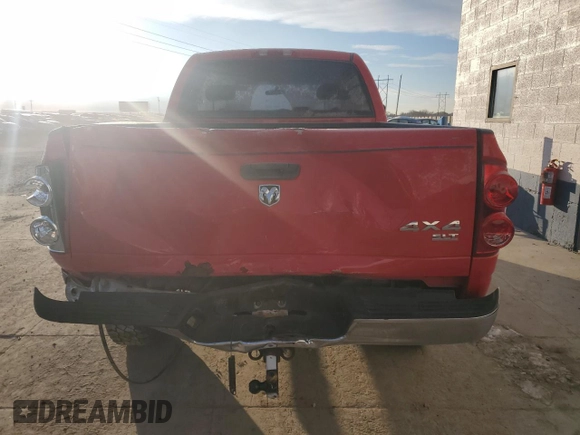 2007 Dodge Ram 2500 SLT with VIN 1D7KS28D87J533892, listed as a Copart auction lot 88345525 with 163,468 mi miles and Salvage Title. Bid and sale history available at carsss.com. Image 6.