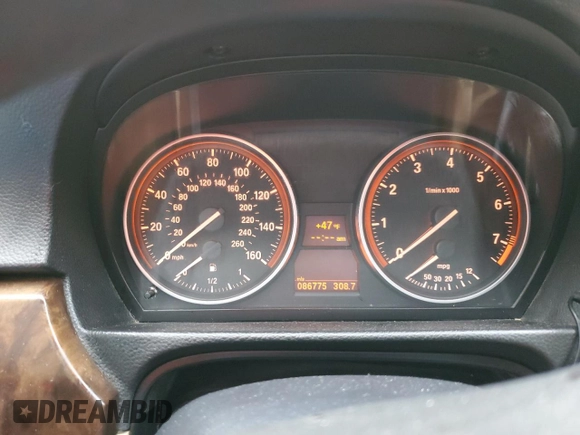 2009 BMW 3 Series 328i with VIN WBAPH53579A438546, listed as a Copart auction lot 85115464 with 86,775 mi miles and Salvage title. Bid and sale history available at DreamBid. Image 9.
