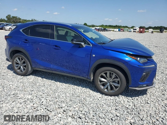2020 Lexus NX 300 F Sport with VIN JTJSARBZ2L2164376, listed as a Copart auction lot 52861395 with 42,964 mi miles and Non repairable. Bid and sale history available at DreamBid. Image 4.