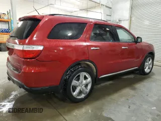 2011 Dodge Durango Citadel with VIN 1D4RE5GGXBC599342, listed as a Copart auction lot 45366975 with 191,455 mi miles and Salvage Title. Bid and sale history available at carsss.com. Image 3.