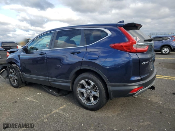 2018 Honda CR-V EX with VIN 2HKRW2H50JH603178, listed as a Copart auction lot 53345175 with 27,295 mi miles and Salvage Title. Bid and sale history available at carsss.com. Image 2.