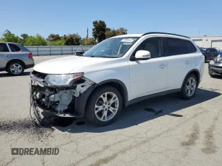 2015 Mitsubishi Outlander SE with VIN JA4AD3A38FZ002614, listed as a Copart auction lot 57643295 with 95,419 mi miles and Salvage title. Bid and sale history available at DreamBid. Image 1.