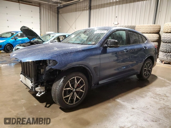 2024 BMW X4 M40i with VIN 5UX43DT04R9U24736, listed as a Copart auction lot 48940615 with 23,363 mi miles and Salvage Title. Bid and sale history available at carsss.com. Image 1.