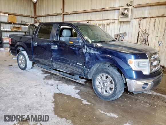 2014 Ford F-150 XL with VIN 1FTFW1CT4EKE52551, listed as a Copart auction lot 59918325 with 131,073 mi miles and Salvage title. Bid and sale history available at DreamBid. Image 4.